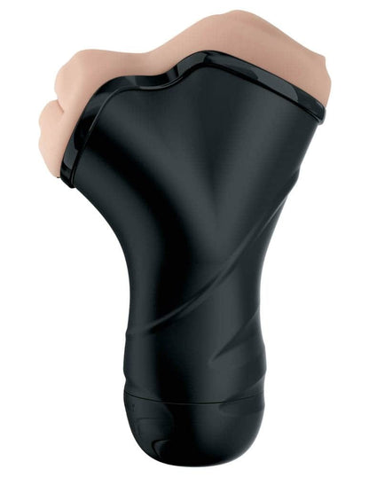 PIPEDREAM - PDX ELITE - DOUBLE PENETRATION VIBRATING STROKER  LIGHT/BLACK
