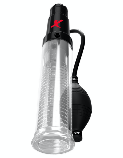 PIPEDREAM - PDX ELITE - SUCK-N-PUMP STROKER  CLEAR/BLACK