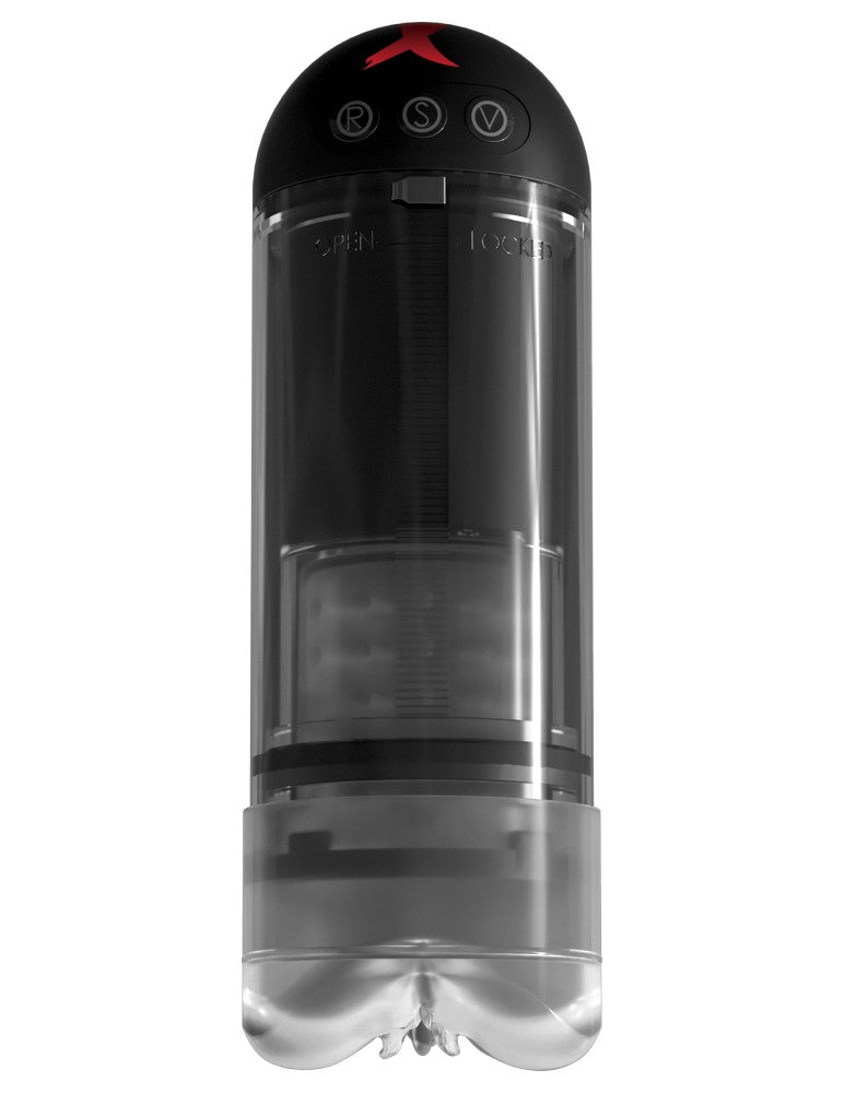 PIPEDREAM - PDX ELITE - EXTENDER PRO VIBRATING PUMP  CLEAR/BLACK