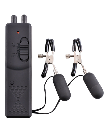 PIPEDREAM - FETISH FANTASY SERIES - VIBRATING NIPPLE CLAMPS BLACK