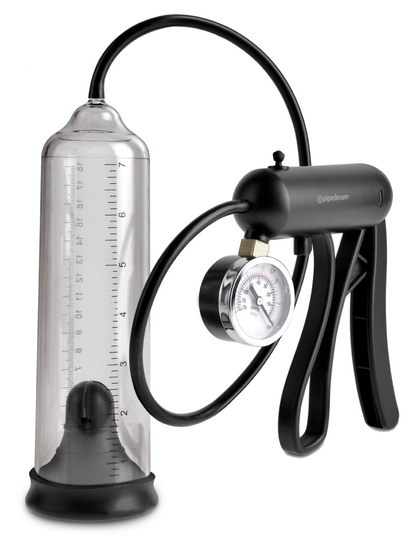 PIPEDREAM - PUMP WORX - PRO-GAUGE POWER PUMP  CLEAR/BLACK