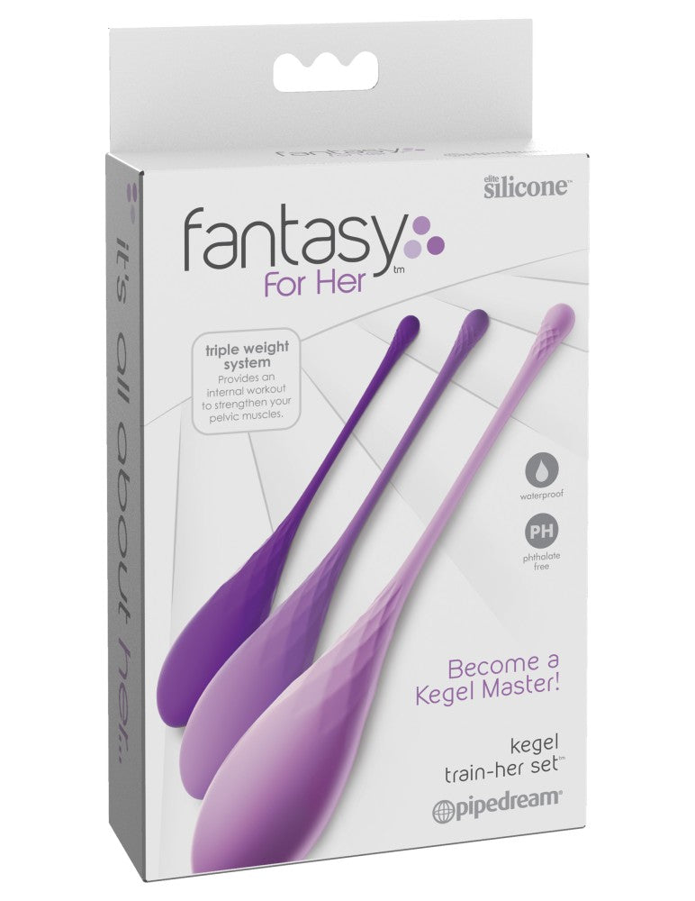 PIPEDREAM - FANTASY FOR HER - KEGEL TRAIN-HER SET  PURPLE
