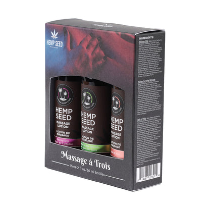 EARTHLY BODY - GIFT SET MASSAGE A TROIS: ISLE OF YOU, SKINNY DIP, NAKED IN THE WOODS
