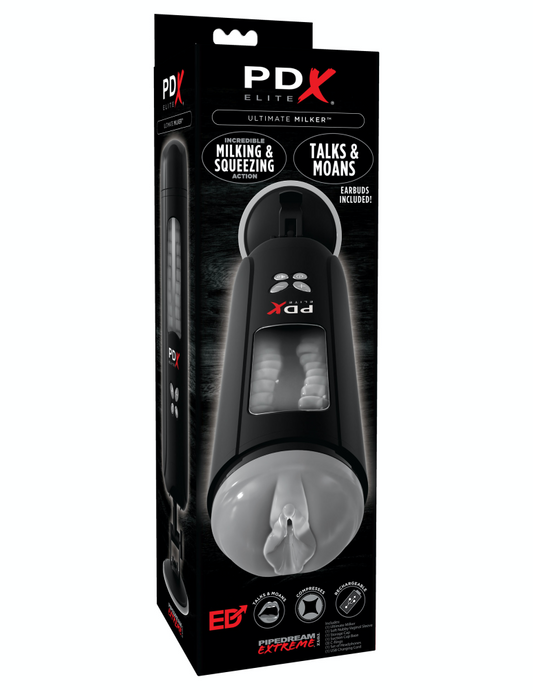 PIPEDREAM - PDX ELITE - ULTIMATE MILKER  CLEAR/BLACK