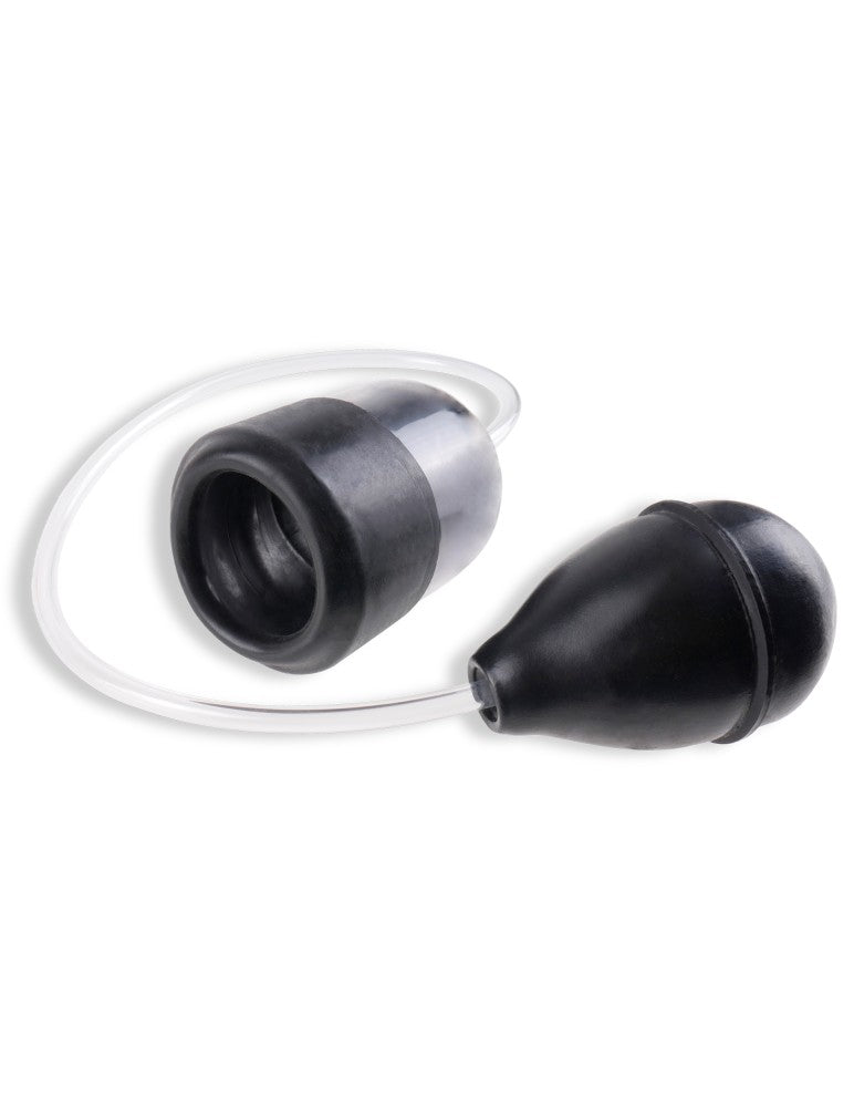 PIPEDREAM - FETISH FANTASY SERIES - SUCK N' STROKE HEAD PUMP  CLEAR/BLACK