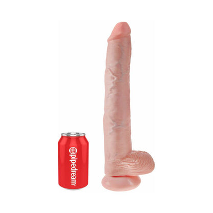 PIPEDREAM - KING COCK 14 IN. COCK WITH BALLS REALISTIC SUCTION CUP DILDO TAN