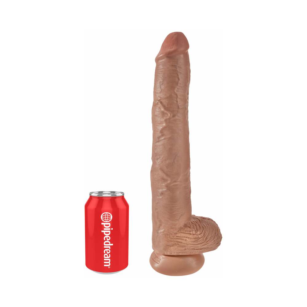 KING COCK - DILDO WITH BALLS 35.6 CM FLESH