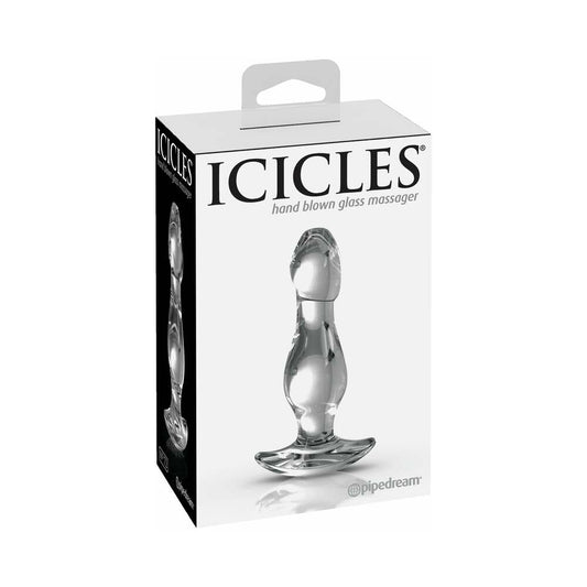 ICICLES NO. 72 GLASS ANAL PLUG CLEAR