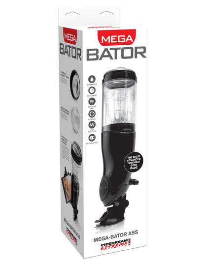 PIPEDREAM - PDX EXTREME - MEGA-BATOR ASS  BLACK/ CLEAR