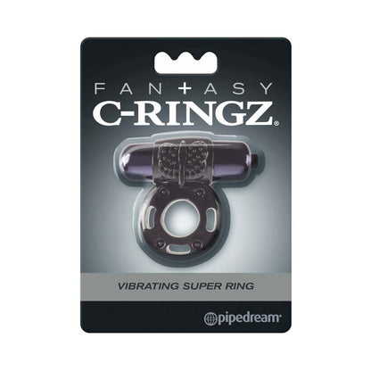 FANTASY C-RINGZ VIBRATING SUPER RING WITH BULLET BLACK