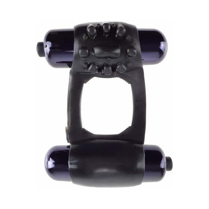 FANTASY C-RINGZ DUO-VIBRATING SUPER RING WITH DUAL BULLETS BLACK