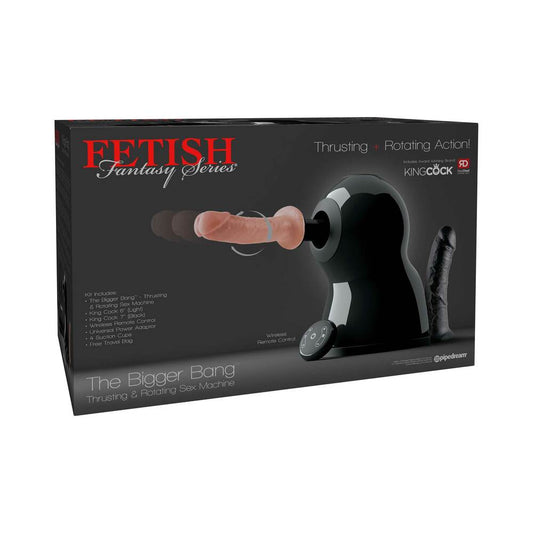 PIPEDREAM - FETISH FANTASY SERIES 7-PIECE THE BIGGER BANG THRUSTING & ROTATING SEX MACHINE KIT