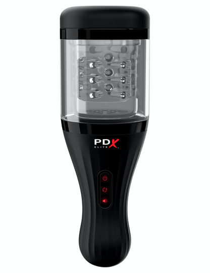 PIPEDREAM - PDX ELITE - TALK DIRTY ROTOBATOR  CLEAR/BLACK