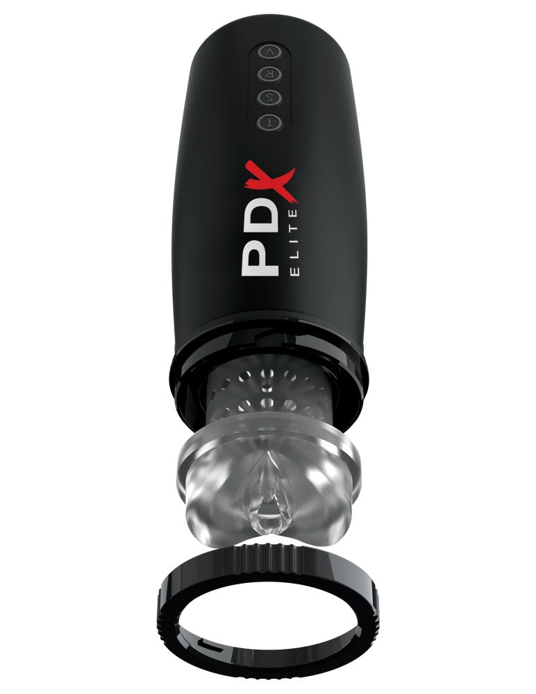 PIPEDREAM - PDX ELITE - MOTORBATOR 2  CLEAR/BLACK