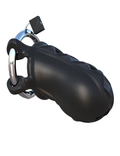 PIPEDREAM - FANTASY C-RINGZ - EXTREME SILICONE COCK BLOCKER  BLACK