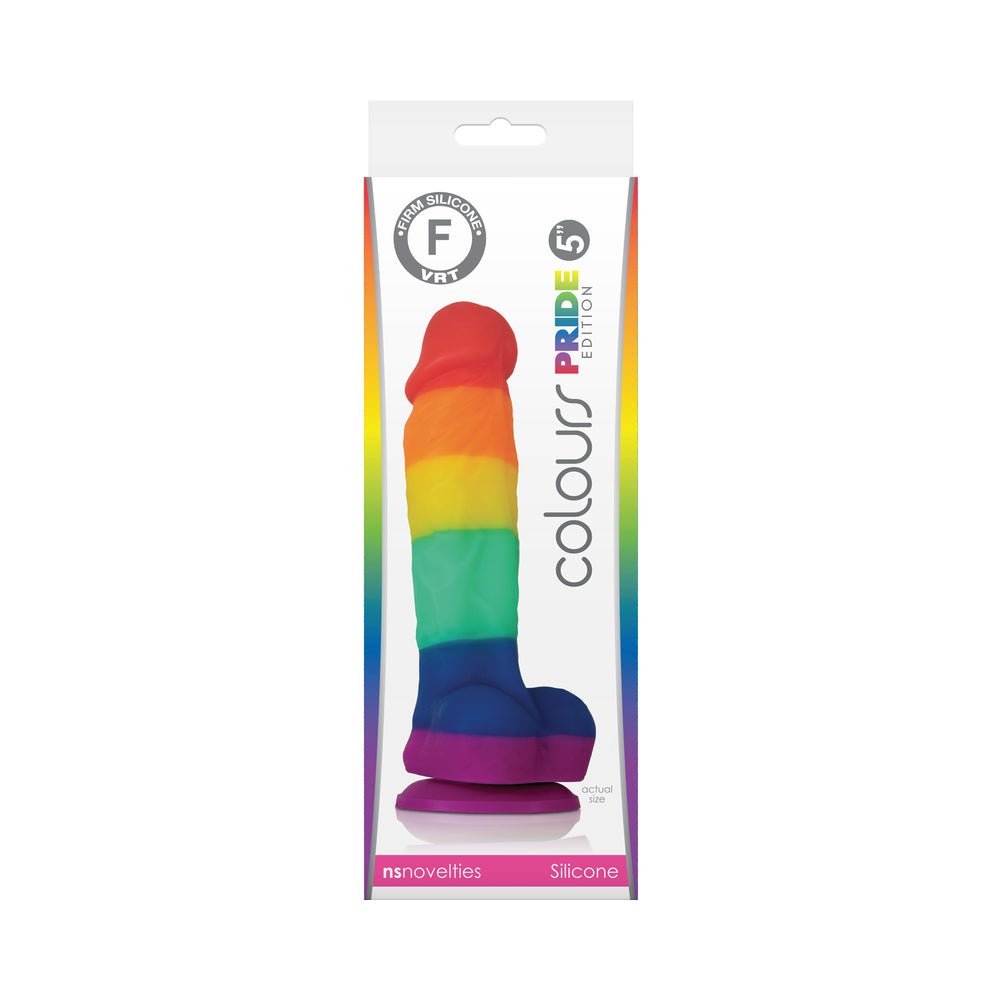 NS NOVELTIES - COLOURS PRIDE EDITION 5 IN. DILDO RAINBOW