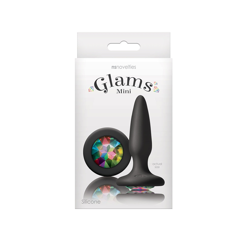 NS NOVELTIES - GLAMS MINI ANAL PLUG RAINBOW GEM