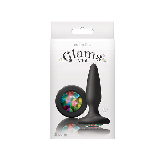 NS NOVELTIES - GLAMS MINI ANAL PLUG RAINBOW GEM