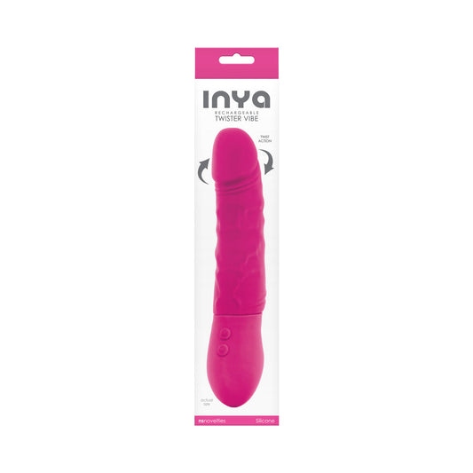 NS NOVELTIES - VIBRATEUR ROTATIF RECHARGEABLE INYA TWISTER ROSE