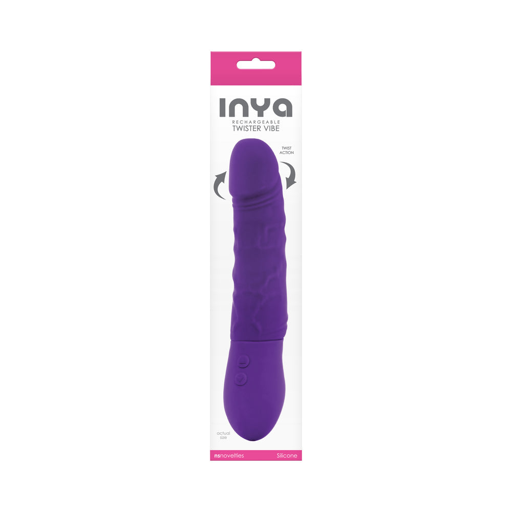 NS NOVELTIES - INYA TWISTER RECHARGEABLE ROTATING VIBRATOR PURPLE