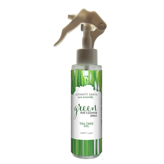 INTIMATE EARTH - GREEN TOY CLEANER SPRAY WITH TEA TREE OIL 4.1 OZ.