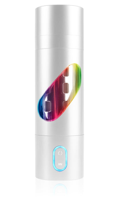 PIPEDREAM - PDX EXTREME - RECHARGEABLE ROTO-BATOR PUSSY  WHITE/CLEAR/MULTI