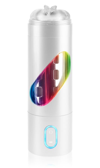 PIPEDREAM - PDX EXTREME - RECHARGEABLE ROTO-BATOR PUSSY  WHITE/CLEAR/MULTI