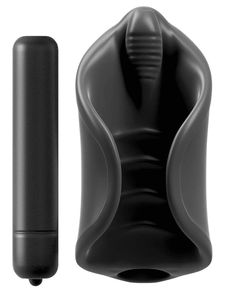 PIPEDREAM - PDX ELITE - VIBRATING SILICONE STIMULATOR BLACK