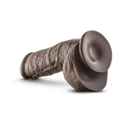DR. SKIN MR. D REALISTIC 8.5 IN. DILDO WITH BALLS BROWN