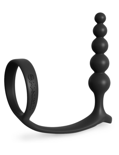 PIPEDREAM - ANAL FANTASY COLLECTION - ASS-GASM COCKRING ANAL BEADS BLACK
