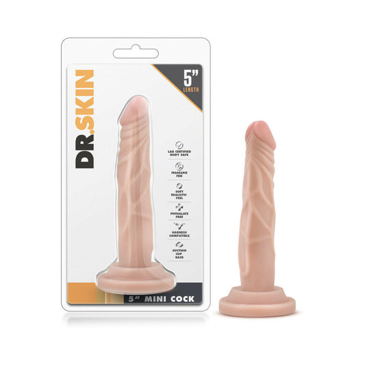 BLUSH - DR. SKIN MINI COCK REALISTIC 5 IN. DILDO BEIGE