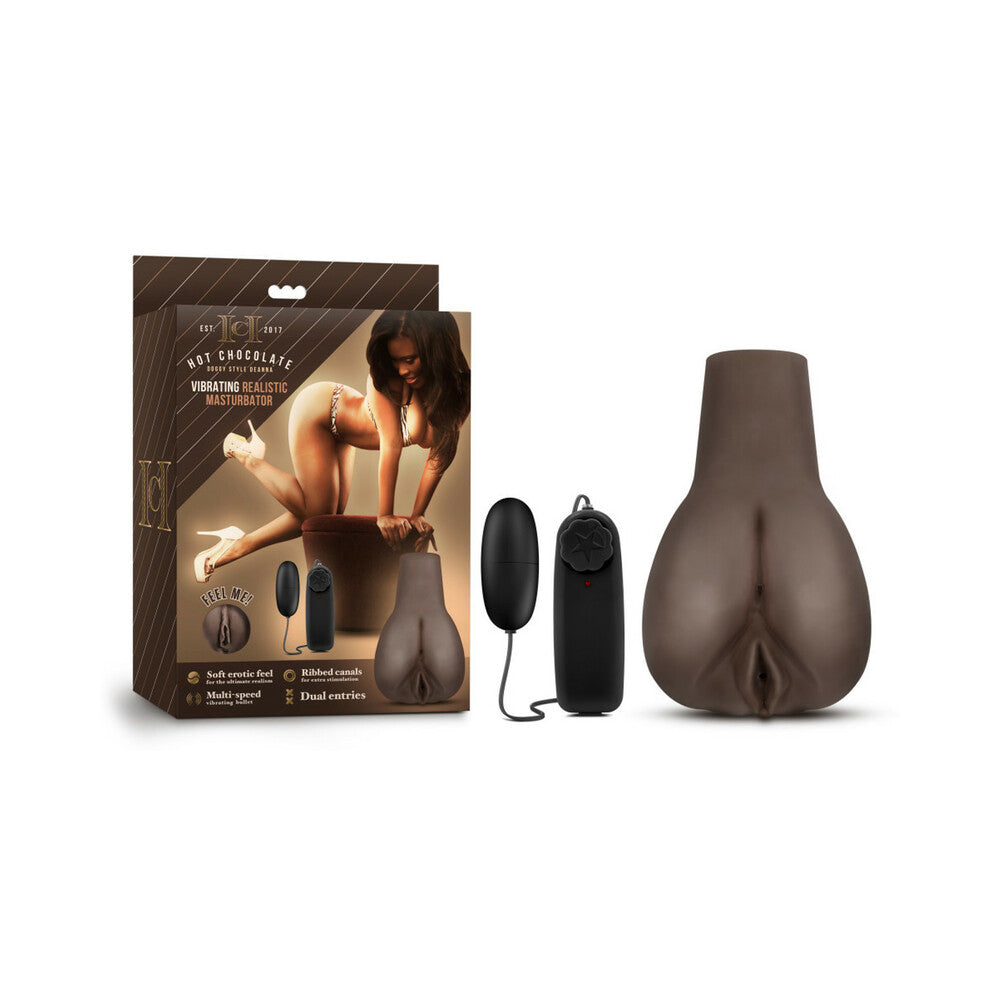 BLUSH - HOT CHOCOLATE DOGGY STYLE DEANNA VIBRATING MASTURBATOR BROWN