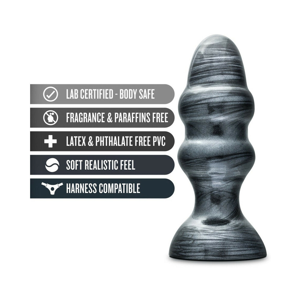 BLUSH - JET STEALTH 6.5 IN. ANAL PLUG CARBON METALLIC BLACK