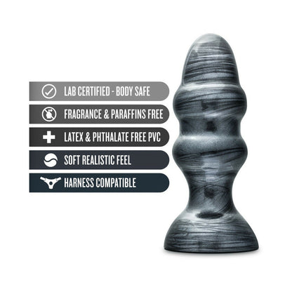 BLUSH - JET STEALTH 6.5 IN. ANAL PLUG CARBON METALLIC BLACK