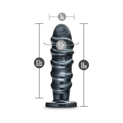 BLUSH - JET ANNIHILATOR 11 IN. ANAL PLUG CARBON METALLIC BLACK