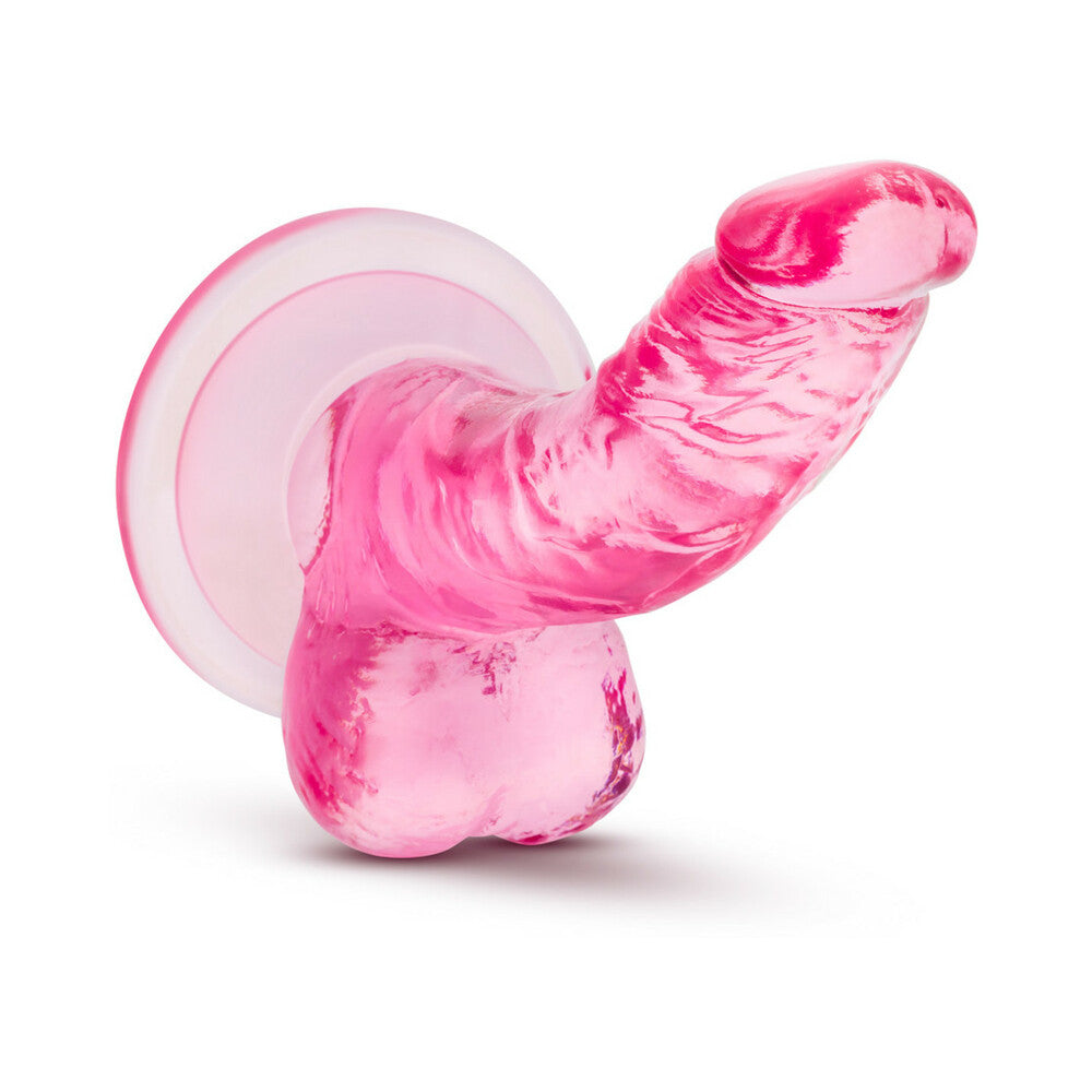 BLUSH - NATURALLY YOURS 4 IN. MINI COCK REALISTIC DILDO WITH BALLS