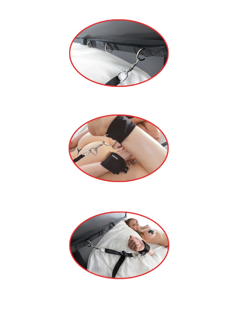 PIPEDREAM - FETISH FANTASY SERIES - ULTIMATE BED RESTRAINT SYSTEM  BLACK