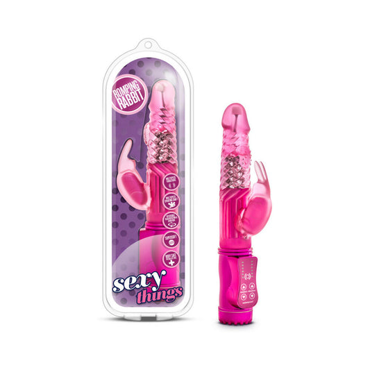 SEXY THINGS ROMPING RABBIT DUAL STIMULATION VIBRATOR FUCHSIA
