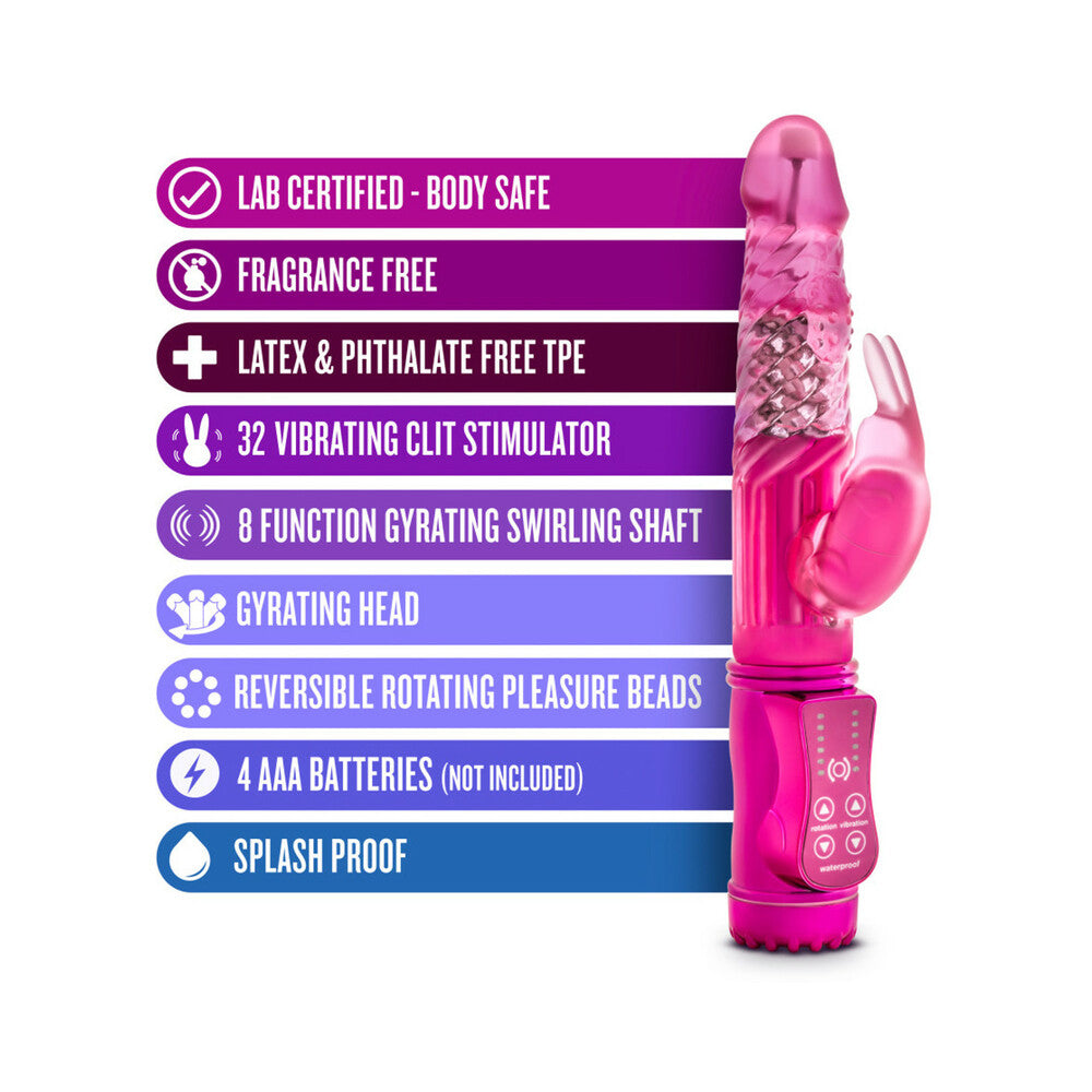 BLUSH - VIBRADOR DE DOBLE ESTIMULACIÓN CON FORMA DE CONEJO JUGUETÓN SEXY THINGS FUCSIA