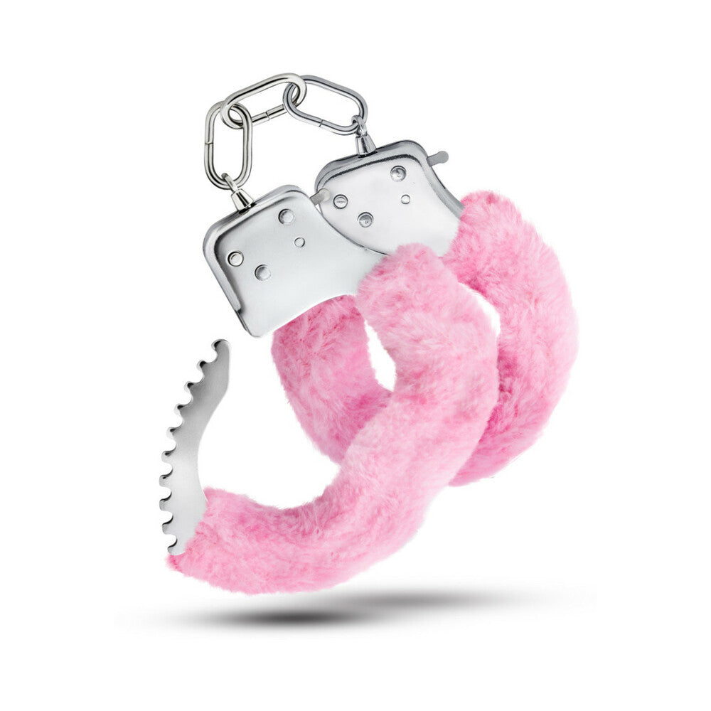 BLUSH - TEMPTASIA ADJUSTABLE FAUX FUR CUFFS