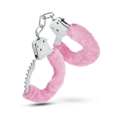 TEMPTASIA ADJUSTABLE FAUX FUR CUFFS PINK