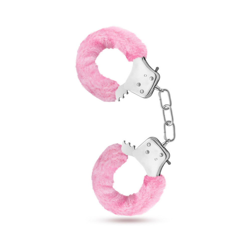 BLUSH - TEMPTASIA ADJUSTABLE FAUX FUR CUFFS