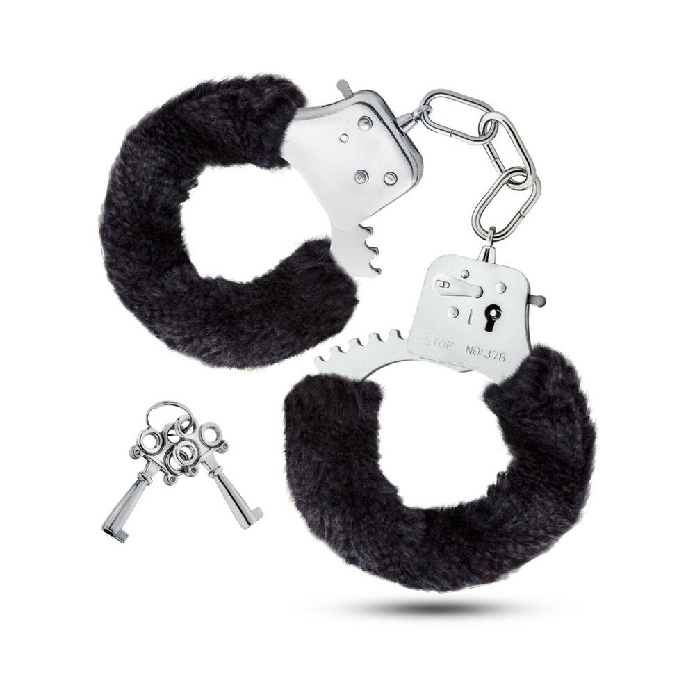 BLUSH - TEMPTASIA ADJUSTABLE FAUX FUR CUFFS