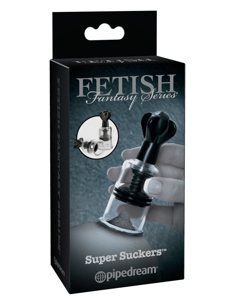 PIPEDREAM - FETISH FANTASY SERIES LIMITED EDITION - SUPER SUCKERS  BLACK/CLEAR