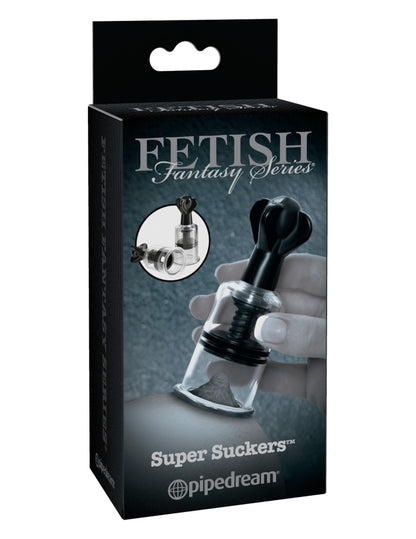 PIPEDREAM - FETISH FANTASY SERIES LIMITED EDITION - SUPER SUCKERS  BLACK/CLEAR
