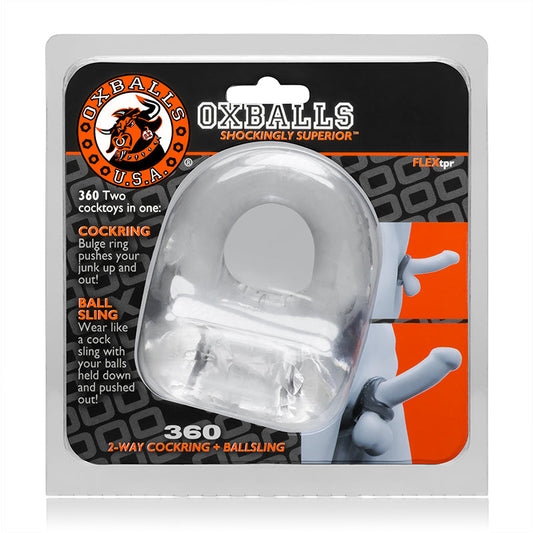 OXBALLS - 360, COCKRING & BALLSLING, CLEAR
