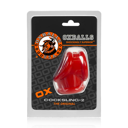OXBALLS COCKSLING-2, COCKSLING, RED