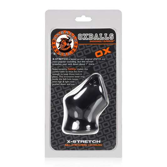OXBALLS UNIT-X STRETCH, COCKSLING, BLACK
