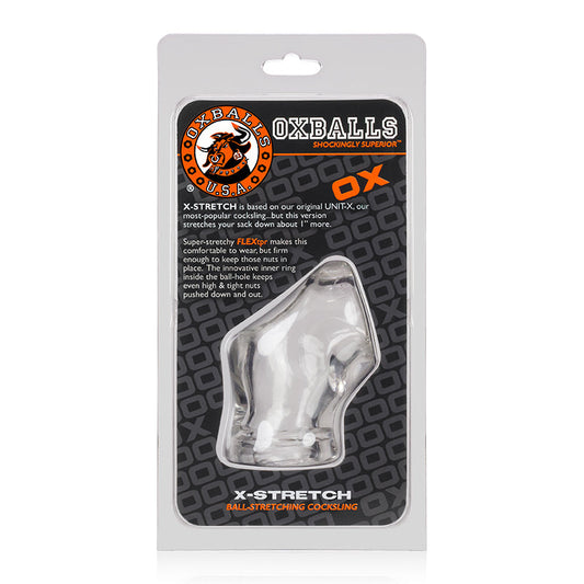 OXBALLS UNIT-X STRETCH, COCKSLING, CLEAR