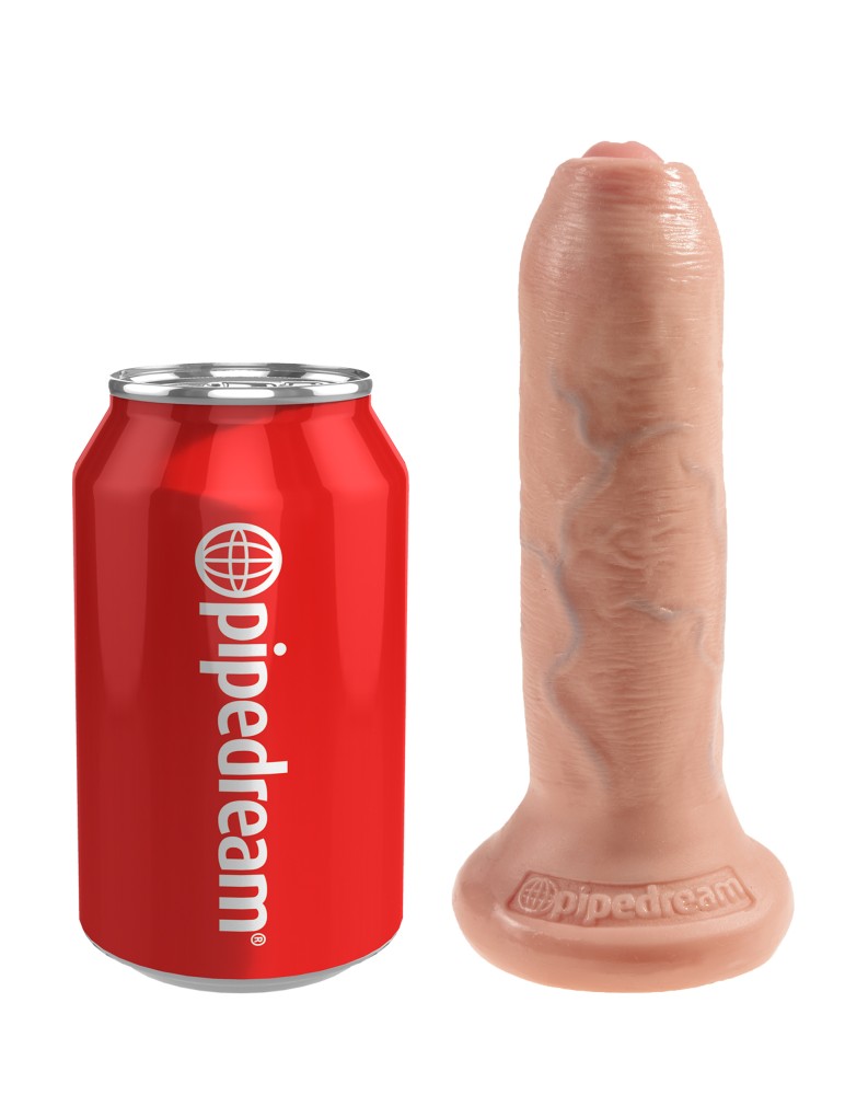 PIPEDREAM - KING COCK - 6" UNCUT  LIGHT